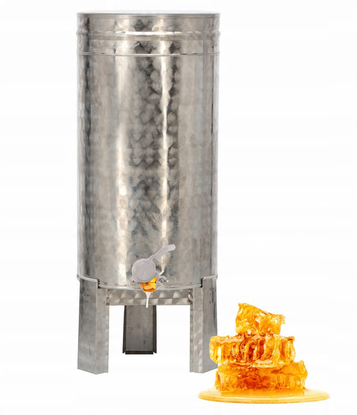 ODSTOJNIK 100 L NA STOJAKU Z ZAWOREM NIERDZEWNYM I POKRYWĄ *1413