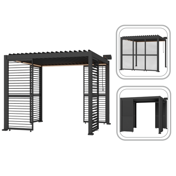 ŻALUZJA / LAMELA ALUMINIOWA SZARA 234 x 93 x 6 CM