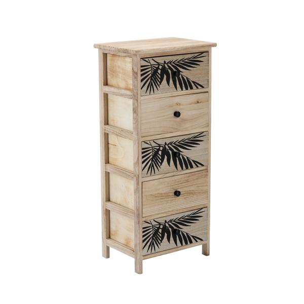 KOMODA Z 5 SZUFLADAMI ZOFIA 40 x 29 x 90 CM *2718KOMODA Z 5 SZUFLADAMI ZOFIA 40 x 29 x 90 CM *2718