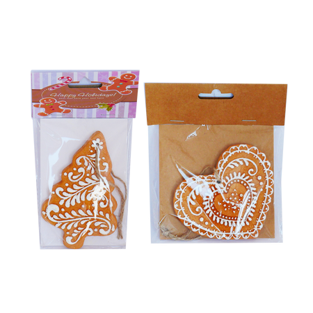 VÁNOČNÍ OZDoba - PERNÍK MIX VZORŮ 7,5 x 11 CM balení=8ks *8587