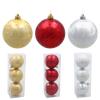 KPL. 3 BOMBEK 8 CM RED / GOLD / SILVER *3870