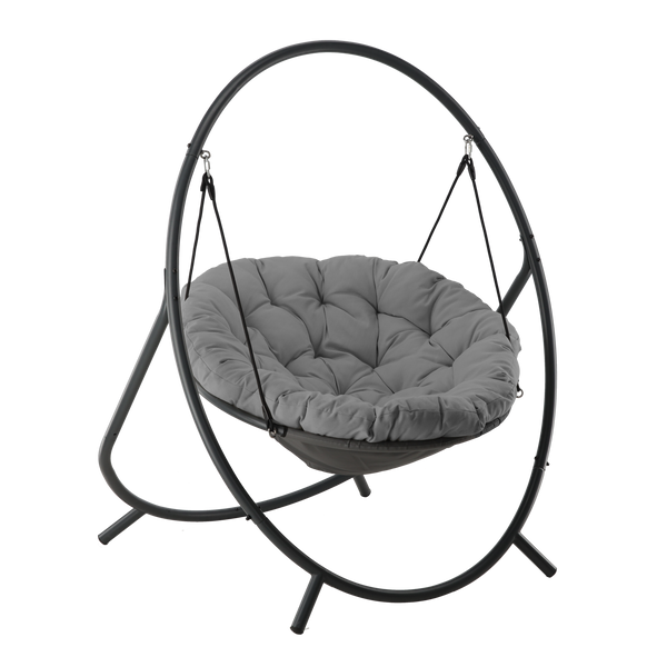 SWING CHAIR DARK GREY 115,5X140X167,5CM