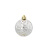 SET OF 16 BAUBLES 6 CM WHITE
