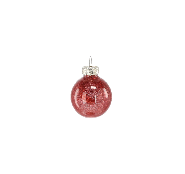 SET OF 11 CHRISTMAS TREE BAUBLES WARM COLORS 3 CM