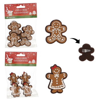 SET DE 4 PULOVERE CU CLIPURI MIX DE MODELE 3,5 x 4,5 CM *8471