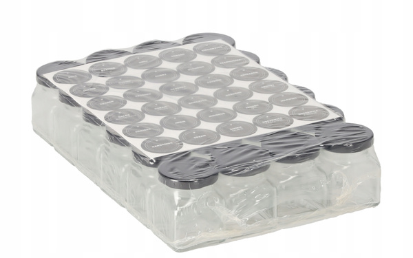SQUARE JAR 120 ML FI 53 + SET OF 120 SPICE LABELS PKG=24 PCS