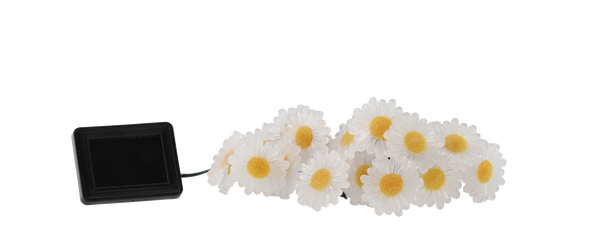 SOLÁRNÍ ZÁVĚSNÁ LED KA BAHENNÍ DÉLKA 2 + 3,8 M HEDVÁBNÍK 20 LED TEPLÁ BÍLÁ *6048