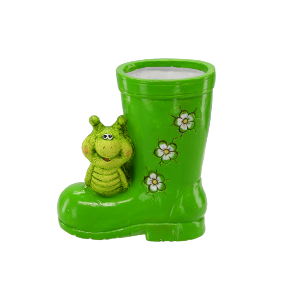 FIGURĂ DE GRĂDINĂ - CIZMA CU MELC 18 x 10 x 20 cm GHIVECI pachet=2buc *8814