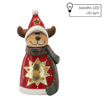 FIGURINE OF THE NATIVITY - REINDEER WITH STARS 21 X 18,7 X 40 CM LED