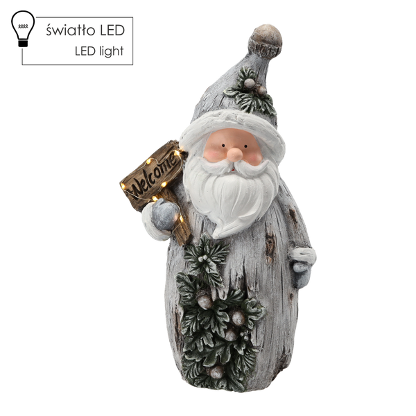 FIGURKA BOŽONAR. - MIKULÁŠ "VÍTEJ" 24 X 13 X 44,3 CM LED *1377