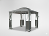 ALTANA / PAWILON OGRODOWY Z MOSKITIERĄ SZARY 2.5 x 2.5  x 2.7 M