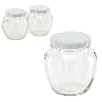 SKLENICE 1700 ML + KRYT FI 110 AMFORA ZGRZ=2 KS PAL=140 KS*3461