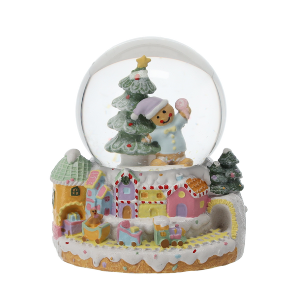 BOLA DE NEDEIDENIA DE CRĂCIUN - ORAȘUL DE PANĂ 5 x 5 x 7,5 CM MIX DE MODELE disp=12buc *5706