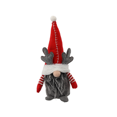 CHRISTMAS GNOME 30 CM WITH REINDEER ANTLERS