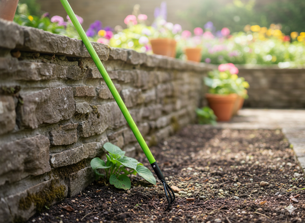 Cultivator cu trei dinți cu mâner din fibră de sticlă de 150 cm