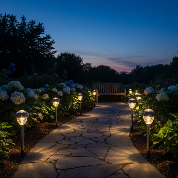 SOLÁRNÍ LAMPA LEYA 9,2 x 9,2 x 38 CM STŘÍBRNÁ TEPLÁ BÍLÁ disp=12ks *4238