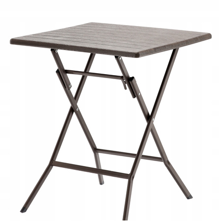 MASĂ TURISTICĂ FOLDABILĂ 61.5 x 61.5 x 73 CM MARRON *1008