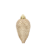 KPL. 4 OZDÓB VÁNOČNÍCH ŠIŠEK 8 CM ČERVENÁ/ZLATÁ/STŘÍBRNÁ *3188