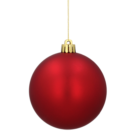 SET OF 20 BAUBLES 8 CM RED/GOLD/SILVER