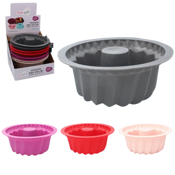 SILIKONOWA FORMA NA BABKĘ ŚR. 23 x 9,5 CM opak=8szt *0566