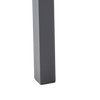 ALUMINUM GLASS TABLE 150 x 90 x 71 CM GREY