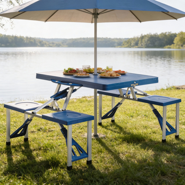 SET TOURIST - FOLDING TABLE WITH STOOLS *2712