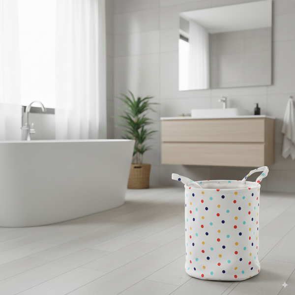 ROUND BASKET DOTS SIZE M