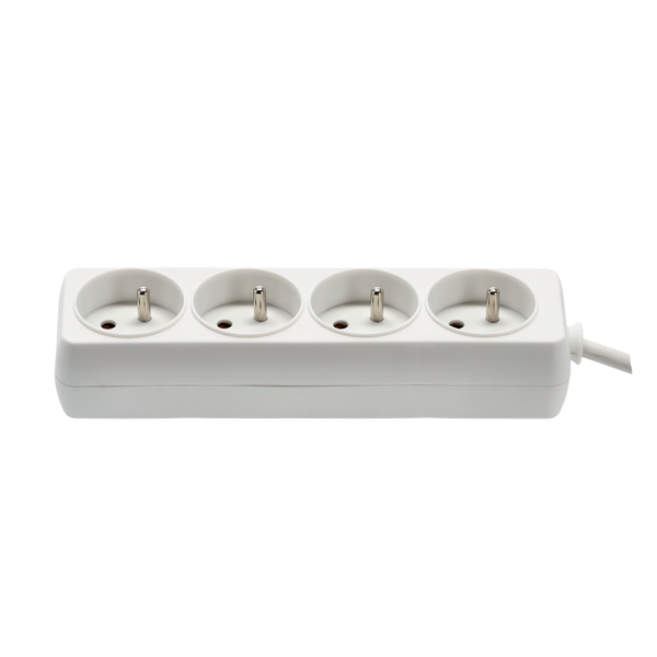 predlžovač zásuvková lišta 4 zásuvky 1,5 m biela *8787