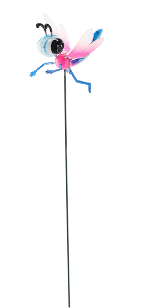 OZDOBA NA PIKU DO DONICY / OGRODU - WAŻKA 11 CM / 50 CM *5412