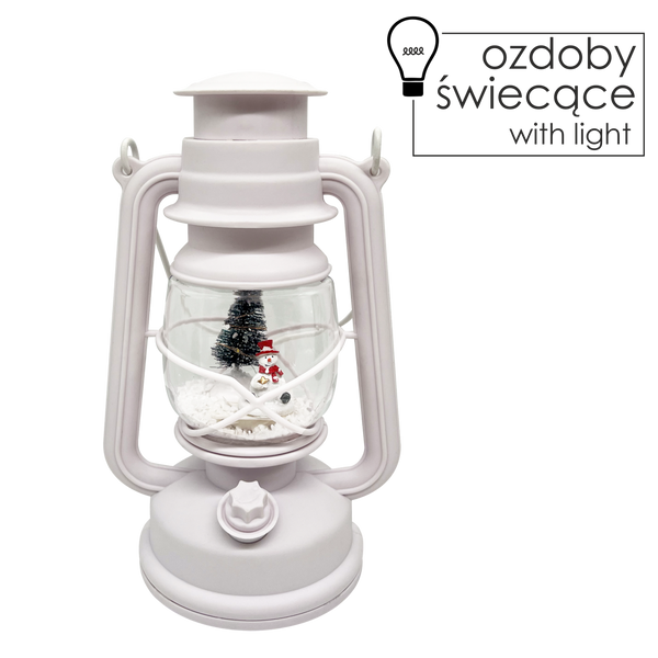 CHRISTMAS LANTERN WITH LED LIGHT MUSIC BOX 145x117x245 
