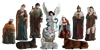 SET OF 11 CHRISTMAS FIGURES 150 CM RESIN