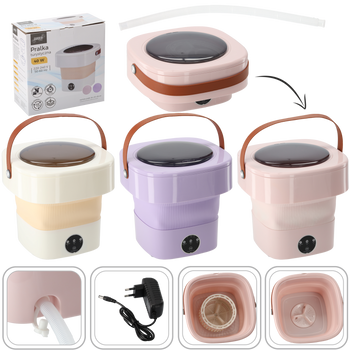 PORTABLE TOURIST WASHING MACHINE - MINI - MIX COLORS 29 X 30 X 28 CM