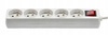 EXTENSION CORD POWER STRIP WITH SWITCH 5 SOCKETS 3 M WHITE