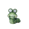 FIGURKA OGRODOWA - GĄSIENICA ZE ŚWIECĄCYMI OCZAMI 15 x 10 x 17,5 CM LED opak=4szt *7799