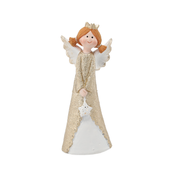 FIGURKA BOŻONAR. - ANIOŁEK Z GWIAZDKĄ 4 X 4,5 X 15,5 CM opak=6szt *1506