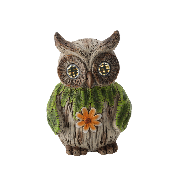 ZÁHRADNÁ FIGÚRKA - SOVA S SVETELNÝMI OČAMI 22 x 20,5 x 33 CM LED *7256