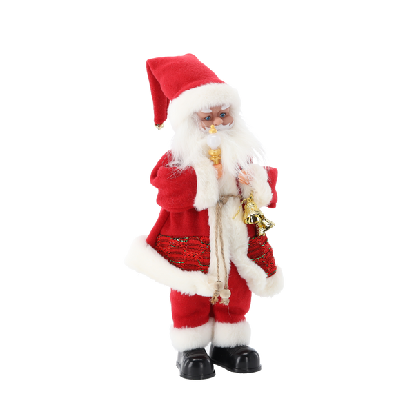 SANTA CLAUS WITH CANDLE - PLAYING 40,5 CM
