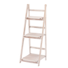 NATURAL/WHITENED LADDER SHELF WITH 3 SHELVES 42 X 39 X 109 CM