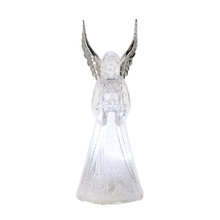 CHRISTMAS DECORATION - SMALL LED PLASTIC ANGEL 4 x 4 x 11 CM ASSORTED DESIGNS disp=12pcs
