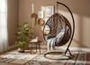 HANGING CHAIR MALIBU - BROWN, CUSHION - GREY, FRAME - BROWN