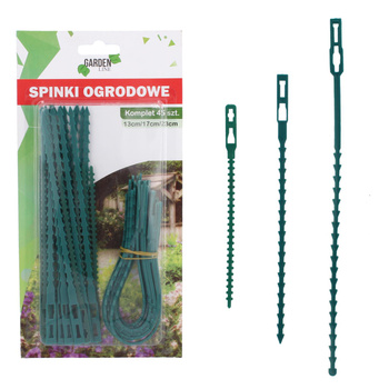 SET OF 45 GARDEN PEGS 13 cm / 17 cm / 23 CM