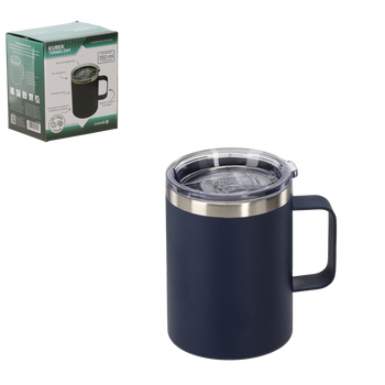 THERMAL MUG WITH HANDLE 350 ML NAVY BLUE