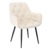 KRZESŁO WELUROWE BEŻOWE *6567