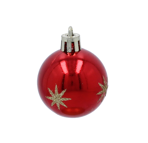 24 CHRISTMAS ORNAMENTS - MIX