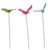 DECORATION FOR PLANT STAKE/GARDEN - BIRD 7.5 x 10 x 34 CM