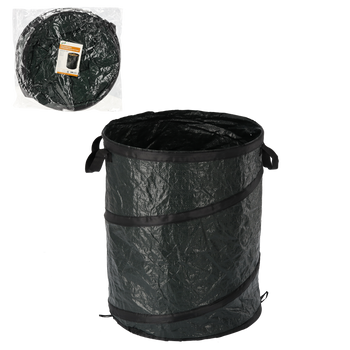 FOLDABLE GARDEN BIN 100 L GREEN WITH HANDLES