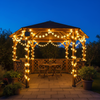GARDEN SOLAR GARLAND 2 + 3.8 M DAISIES 20 WARM WHITE LEDs *6048