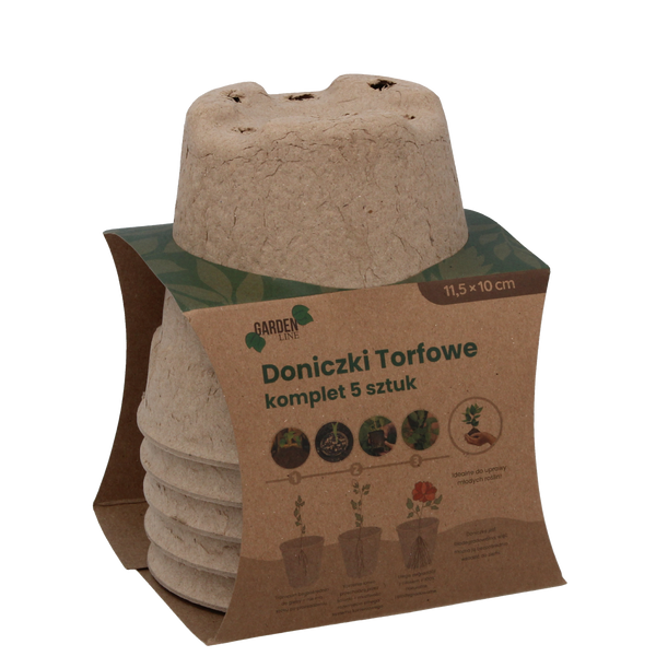 11,5CM 5 PCS PAPER POTS