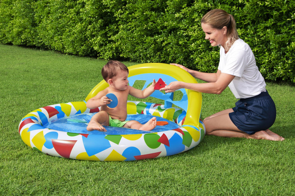 Bestway® 47" x 46" x 18"/1.20m x 1.17m x 46cm Lil' Splash & Learn Baby Pool