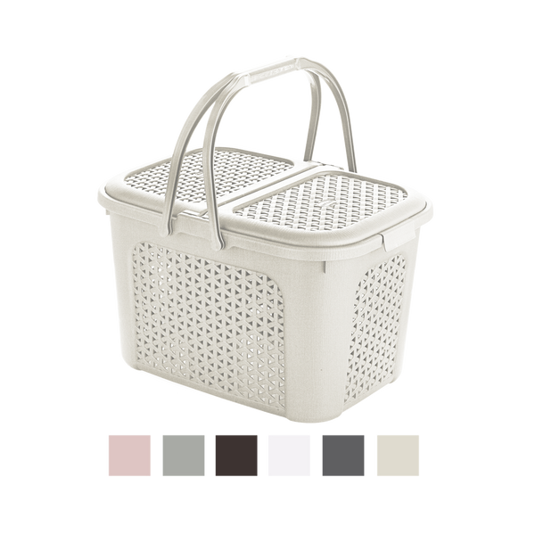 KOSZYK PIKNIKOWY RATTAN 44x33x28CM *3124